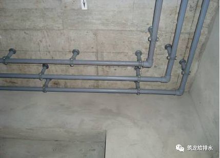 室内给水管安装,排水及管件安装施工工艺图解!