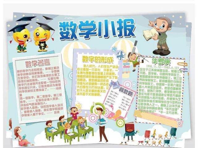 收藏这些趣味数学手抄报,寒假陪孩子一起动手写一写,画一画!