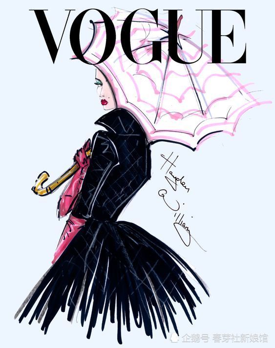 vogue复古手绘杂志封面你见过吗
