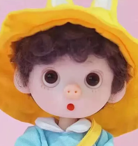 画风超萌的情侣头像,锡纸烫 大波浪的洋娃娃cp感十足