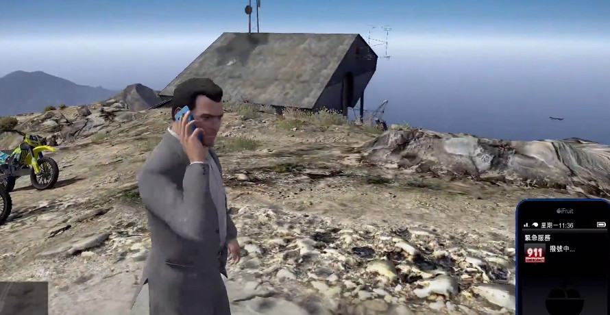 gta5 沙雕测试 在山顶拨打911报警 警察叔叔会来吗 看点快报
