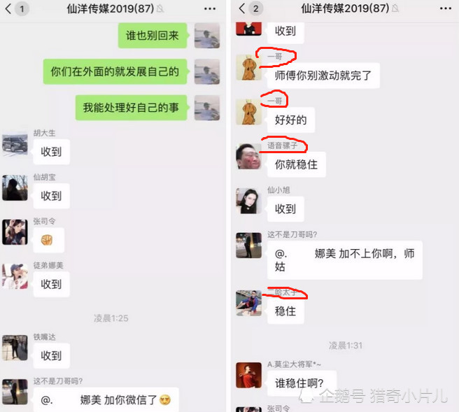 仙洋曝团队聊天记录,逆徒哥仨嘲讽仙洋"稳住,离开就没怕过!