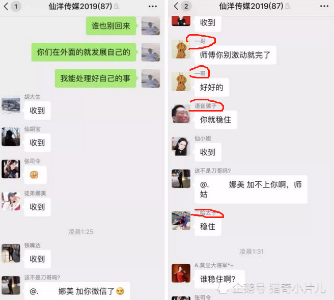 仙洋曝团队聊天记录,逆徒哥仨嘲讽仙洋"稳住",离开就