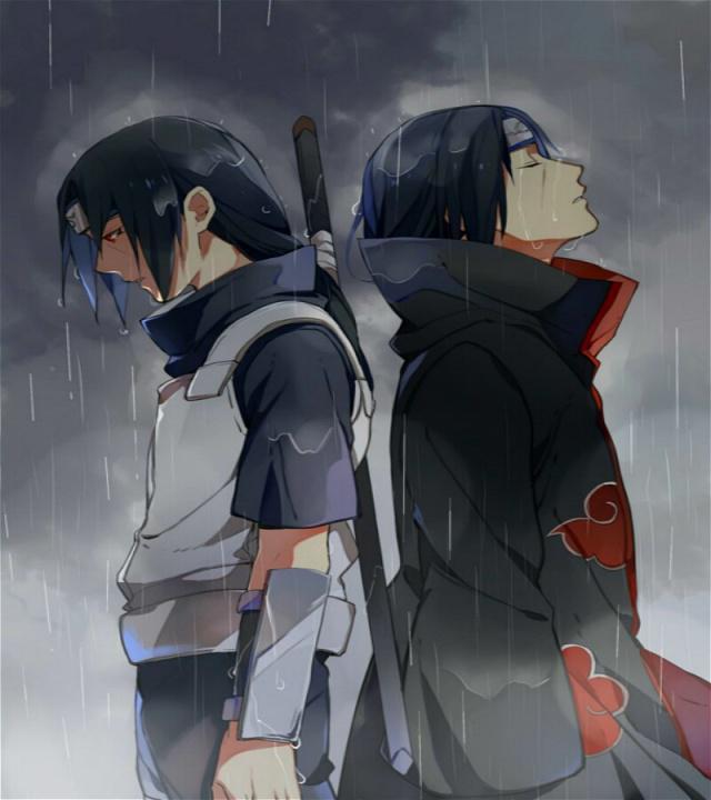 鬼鲛:鼬先生你为什么老是淋雨呢?鼬:这样别人就不知道