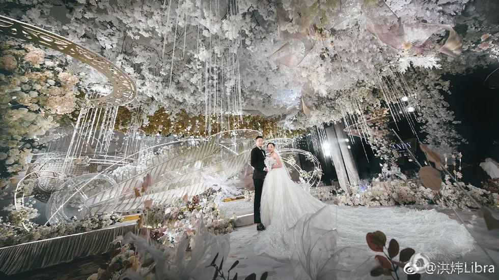 赵芸蕾洪炜厦门大婚 婚礼现场梦幻又浪漫