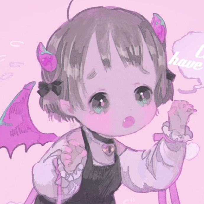 卡通·动漫·可爱女生头像:甜甜圈没有你甜,酥皮蛋糕