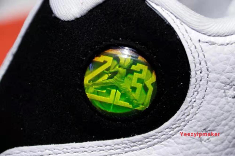 aj13黑白熊猫细节讲解图