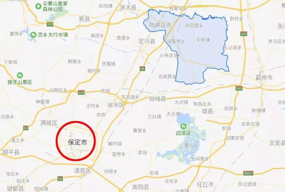 行政区类别:县级市 所属地区:河北保定 地理位置:河北省中部,北京西