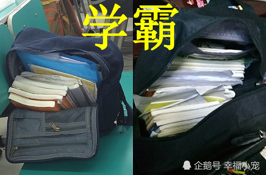 学霸:我书包里都是书,学渣:我也爱学习好吗,学灰:真没