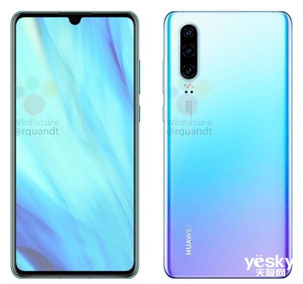 华为p30 pro 并且p30系列手机顶部和底部采用了"平面切割"的设计,也