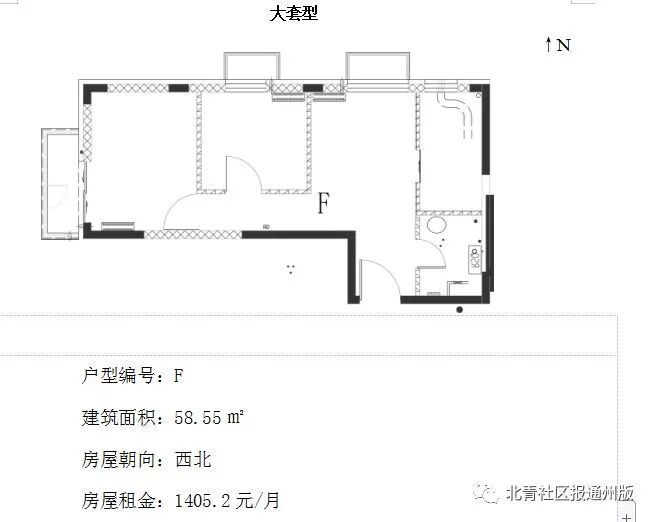 燕保·马驹桥家园公租房项目户型图(大套型)