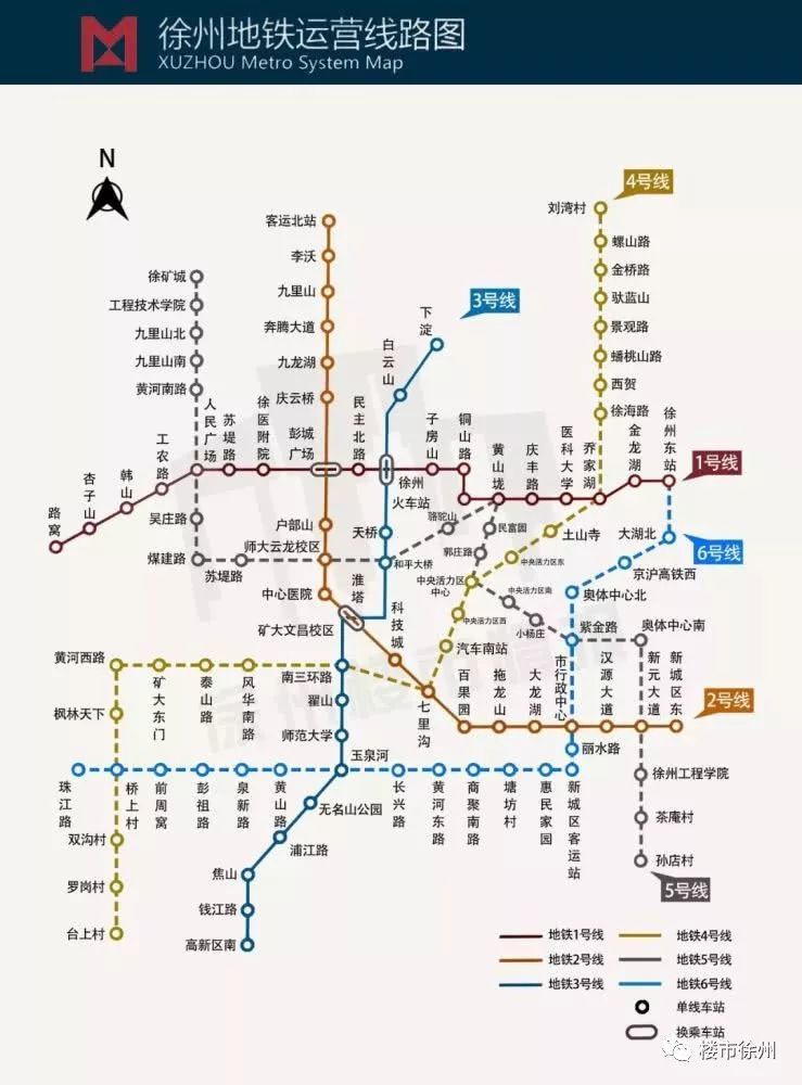 徐州地铁1号线出入口规划定位图出炉,看看你家有多远?