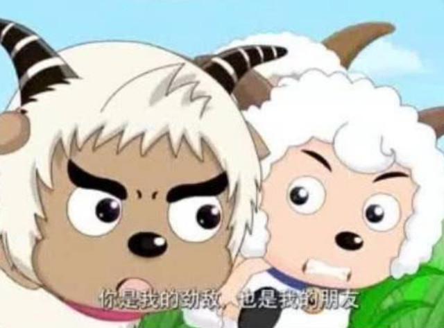 他们都指向美羊羊,而喜羊羊却