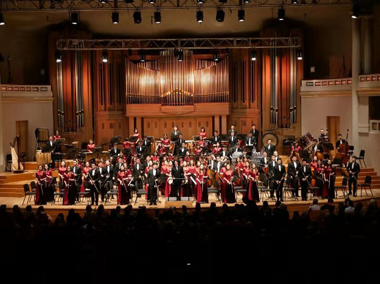 图说:苏州民族管弦乐团亮相上交音乐厅 主办方供图