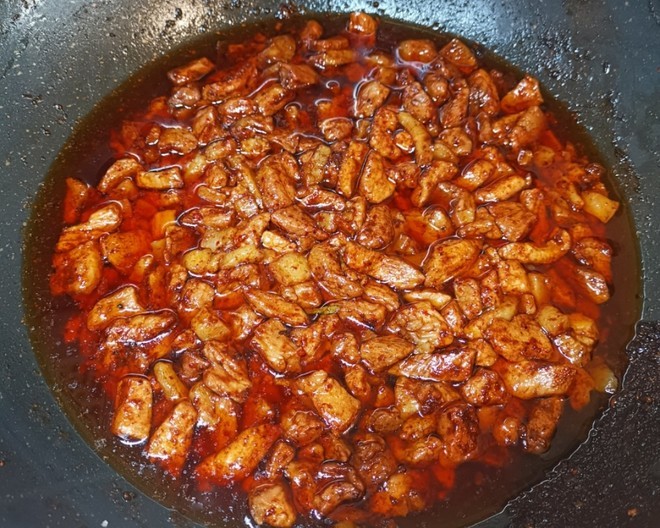 在家新做的臊子肉,麻辣开胃食欲翻倍,家人多吃