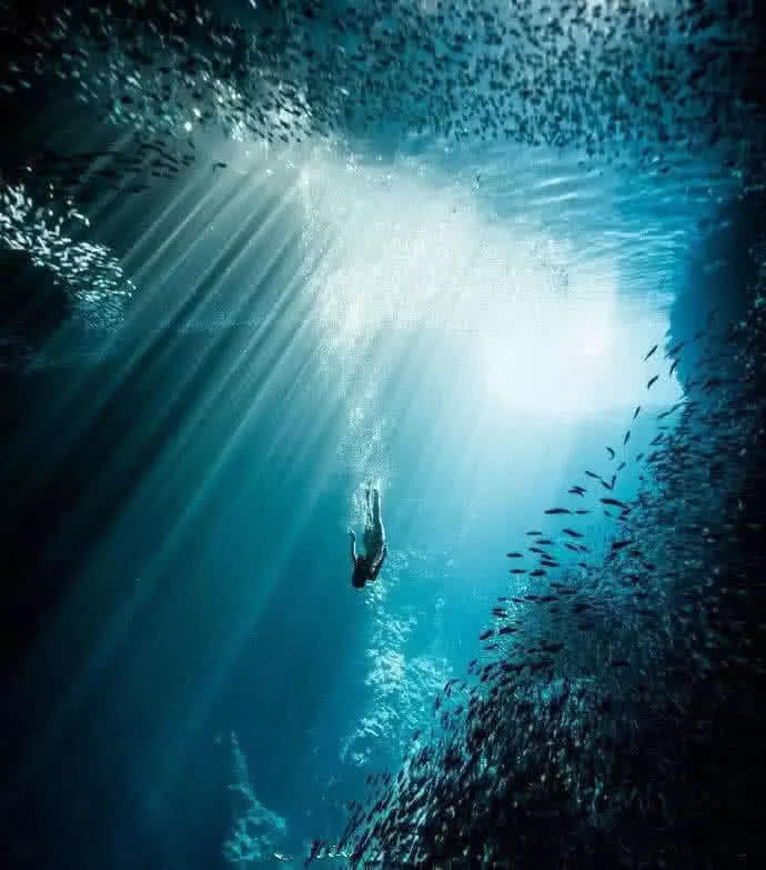 5张图测试你有无深海恐惧症,海底的深渊,你敢进去探索