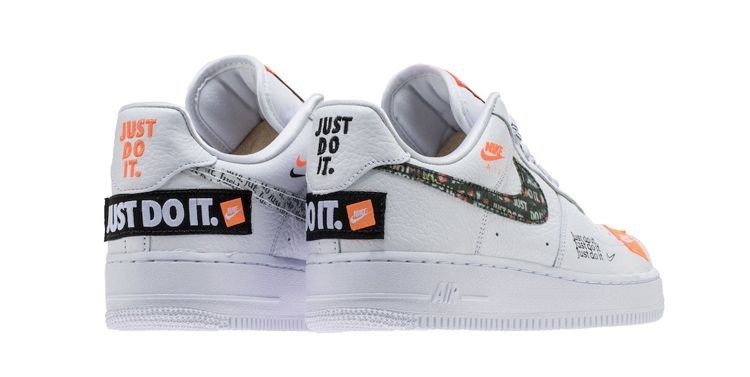 air force 1 white just do it
