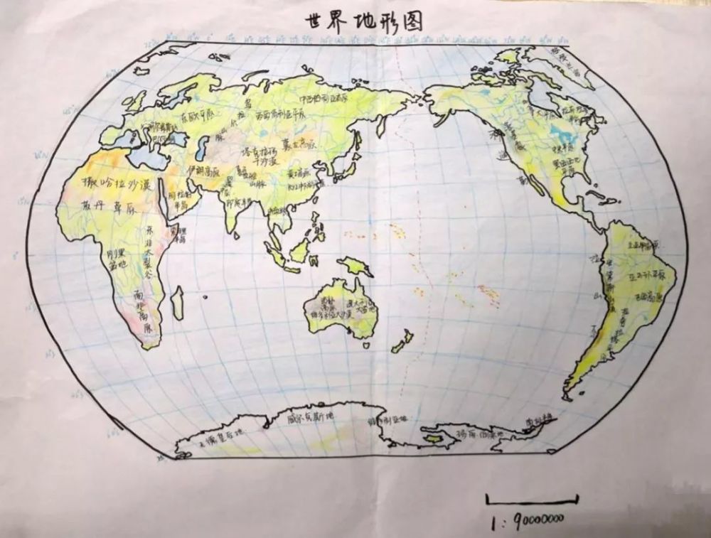 "眼中的世界 笔下的祖国"——记志弘级文科班地图绘制