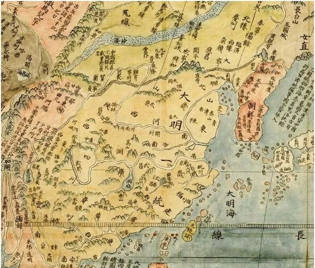 1602年明朝画下的世界地图,那时整个亚洲都是我们的藩属国!