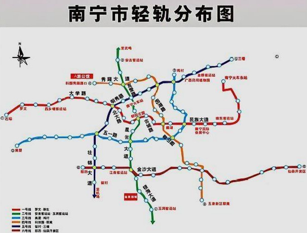 南宁这条轨道交通线路,途经青秀等4个城区,预计6月份试运营