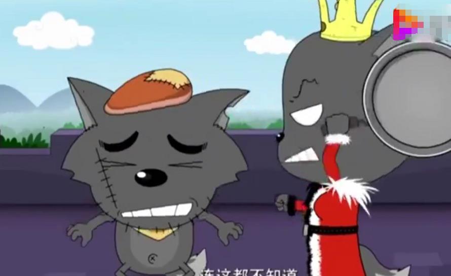 喜羊羊与灰太狼:灰太狼准备帮儿子考试作弊,却被第一道题难倒了
