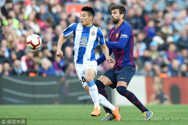 西甲-梅西两球巴萨2-0西班牙人 武磊替补出战失