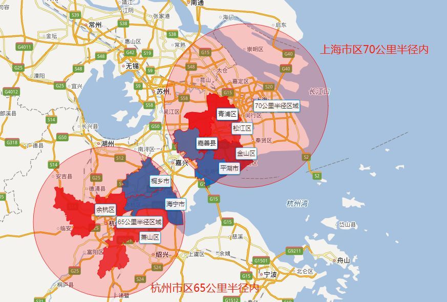 往东发展经济,嘉兴是浙江接轨大上海的示范城市,其中海宁与余杭区下沙