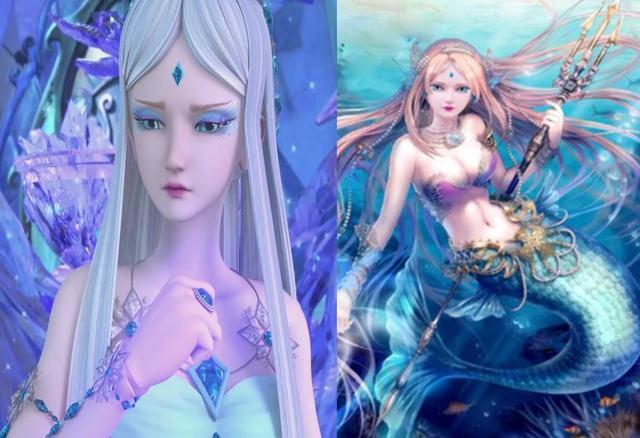 叶罗丽:五位美女化身美人鱼,王默很梦幻,冰公主高贵