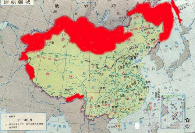 没有清朝的这几场战争,中国的领土至少会比现在少1/3