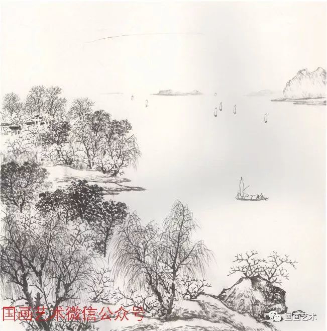 图文教程:春景山水画法