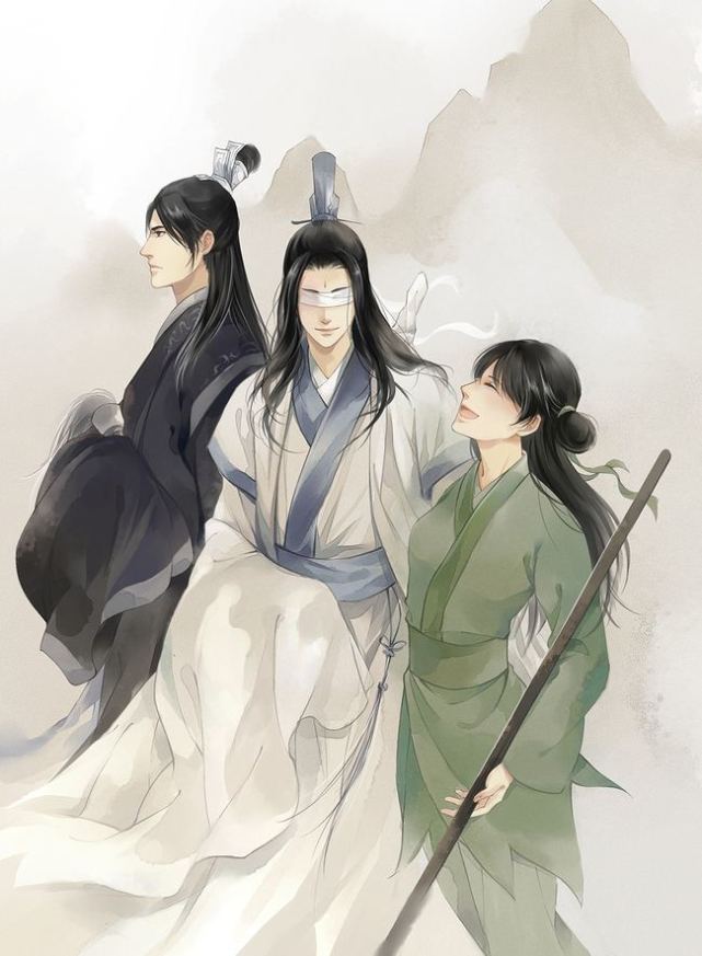 魔道祖师第二季精美插画:义城有三盲,真盲,假盲,心盲!