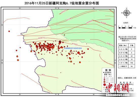 新疆阿克陶震區(qū)余震已超300次（圖）
