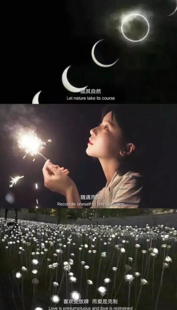 这也是一张非常好看的壁纸,这三张拼接的壁纸完全是不同风格的,上面