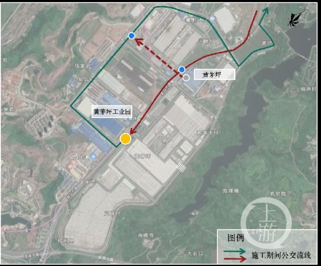 5日起金山大道施工部分道路改道 三路公交车站有调整