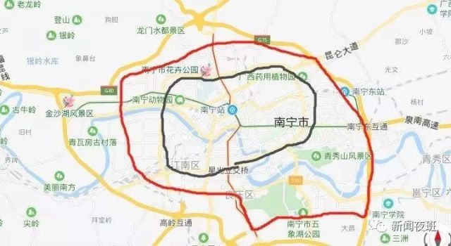 南宁扩大禁摩区域 部分路段货车禁行