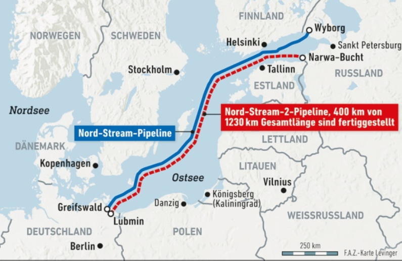 北溪2号天然气管道将直接连接德俄两国,德俄合作也被视为德国对北约的