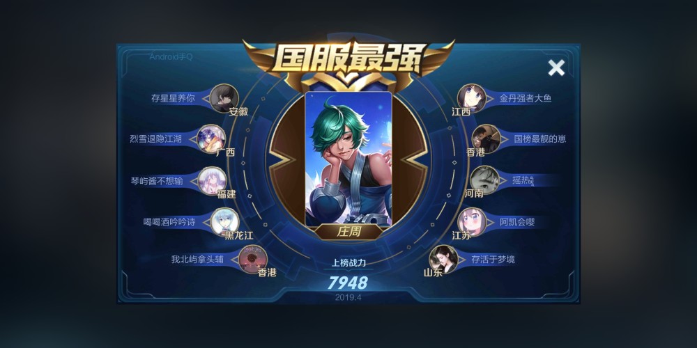 王者荣耀:盘点那些低荣耀战力就能拿下国服标志的英雄!