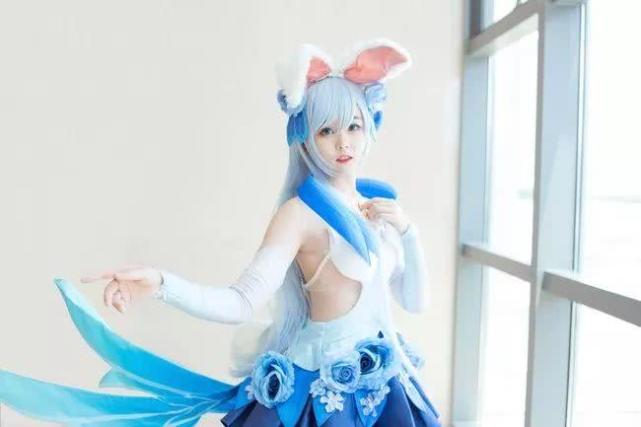 王者荣耀 公孙离cosplay 好耀眼的花间离 好美!