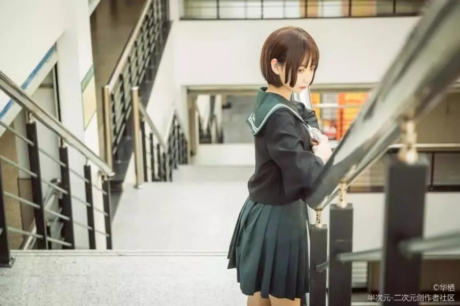 jk少女:短发美少女,原来这么可爱!