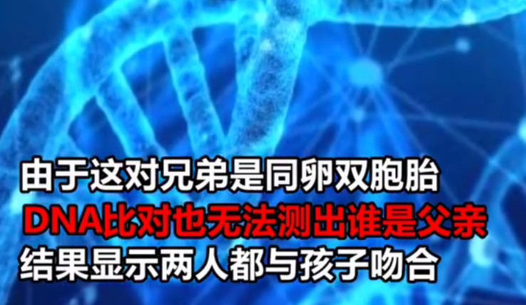 刷新三观 双胞胎兄弟相互冒充致女子怀孕 dna查不出谁是父亲 看点快报