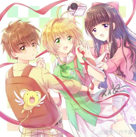 魔卡少女樱·壁纸:小樱,小狼,知世,是史上最纯洁二女