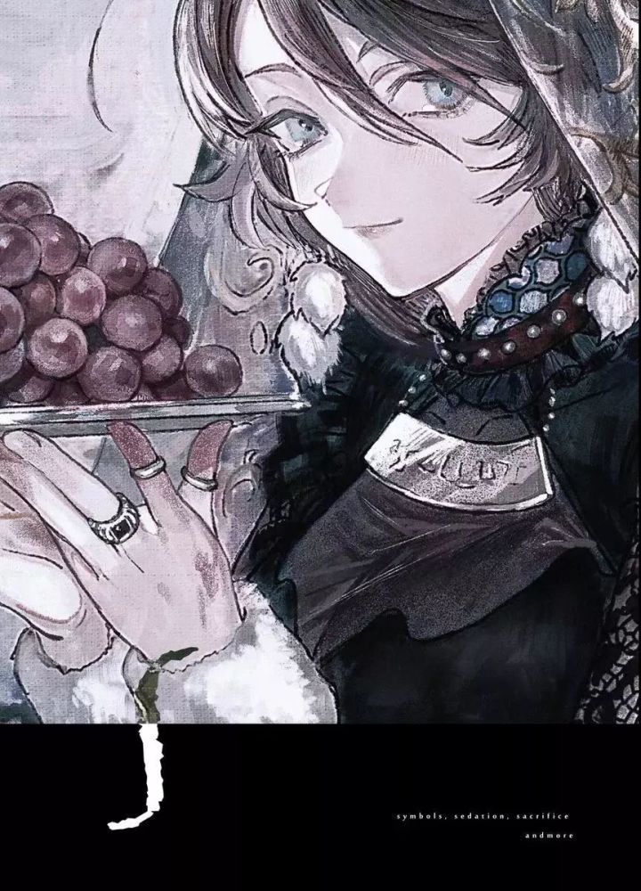 暗黑系少女插画,复古的油画质感!