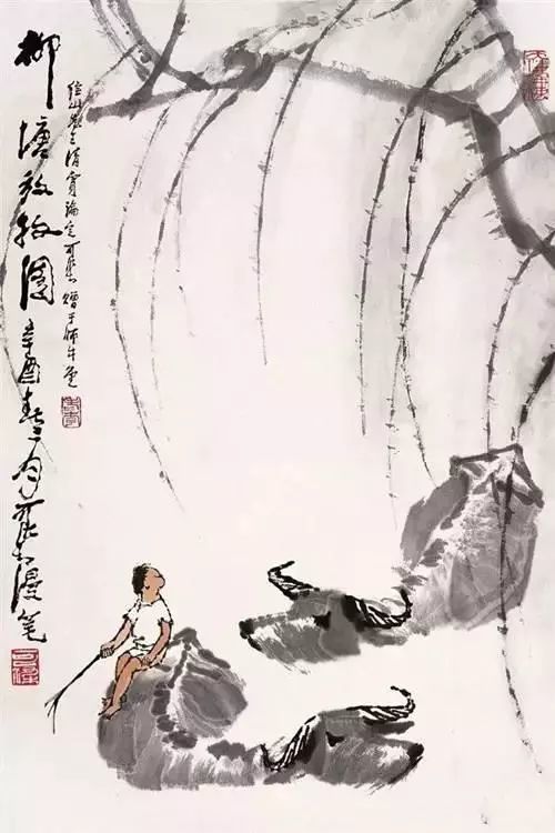 中国水墨画四绝:李可染的牛,齐白石的虾 徐悲鸿的马,黄胄的驴