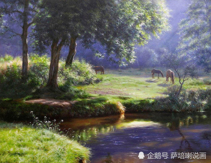 伊朗画家ahmad haraji风景画作品欣赏