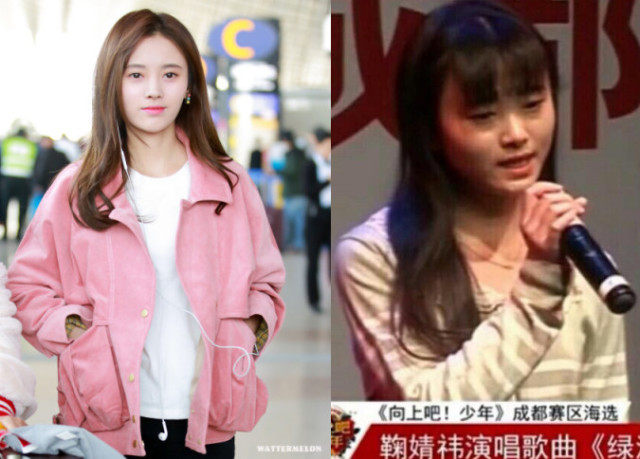 鞠婧祎旧照曝光,小眼睛塌鼻梁,长相不如路人,整容了?