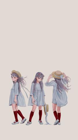 iphone壁纸,猫耳朵少女