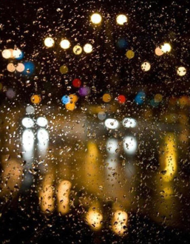 玻璃窗的雨滴系列壁纸:听说下雨天和矫情最般配了