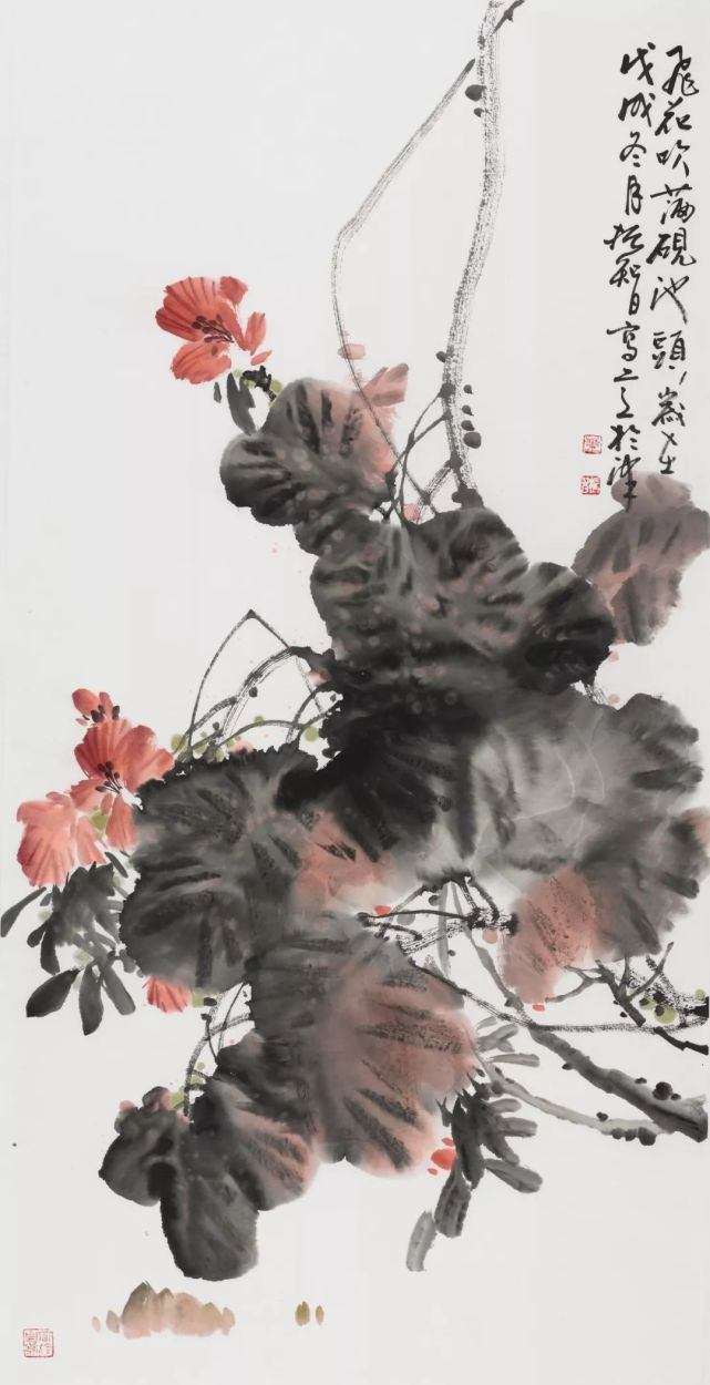 飞花吹满砚池头|董振智国画作品欣赏