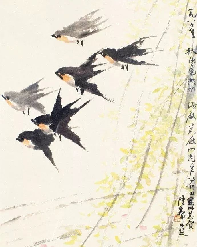 微风燕子斜盘点国画中的燕子