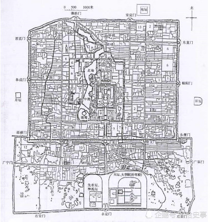 明代北京城地图